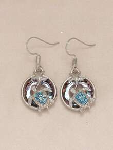 A Sea Style Earring With Turtle And Starfish Designs That Are Fashionable And Versatile For Beach Vacations - Starfish and Sea Turtle - View 4