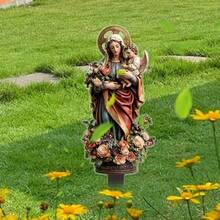 2D Ornement acrylique de fée mère et fleur, décoration de jardin extérieur et de maison, cadeau pour la fête des mères - A - Voir 10
