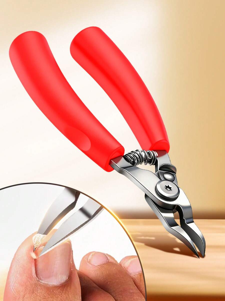 ANDVICTORY 1pc Toenail Clipper, Used For Trimming Thick Nails, Ingrown Nails, Removing Dead Skin, Ideal Tool For Manicure, Pedicure, Nail Care - Multicolor - View 1