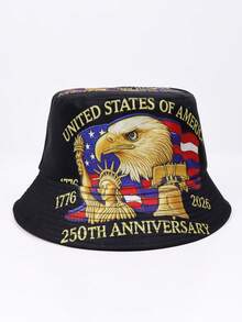 1pc Tropical Palm Leaf Print Reversible Bucket Hat, Casual Party Cute Design, UV Protection, Suitable For Beach, Travel And Casual Street Wear, Spring/Summer - Reversible Fisherman's Hat - View 10