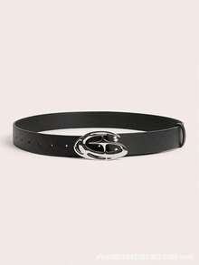 1pc Men's Fashionable Pattern Metal Belt, Versatile Youth, Students, Daily Commuting And Nightclub Outfit Casual, Business, Boyfriend Husband Father Dad Men, Daily Wear, Fashion, Teen, Outdoor, Vacation, Athletic, Travel, Street, Boho, Vintage Fall, Autumn, Halloween Autumn-Winter Accessories,Suitable Teens, Youth,Men,Casual, Outdoor, Athletic, Vacation, Graduation Gifts, Birthday, Daily Wear HPFR - 黑色 - 查看 9