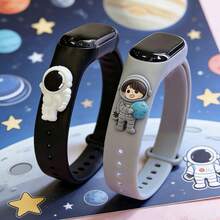 2pcs/Set Unisex Space Series LED Digital Watch Bracelet, Displays Time, Date, Stopwatch, Suitable For Daily Wear, Back To School, Birthday, Christmas Gift - Multicolor - View 7