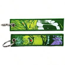 Anime Character Embroidered Keychain, Double-Sided Embroidery Craftsmanship, Cool Guy Key Sticker, Keychain. Used As A Pendant For Car And Motorcycle Key Rings. - Multicolor - View 7