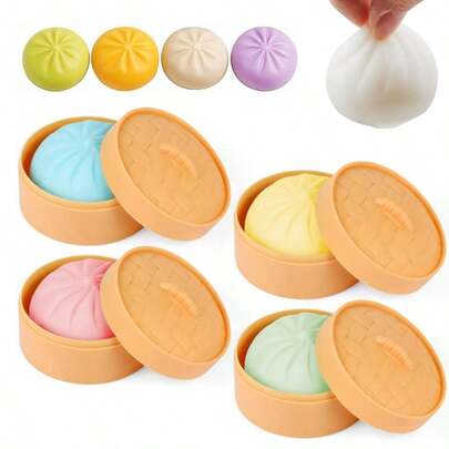 1/2/3 Pcs Squishable Food Stress Relief Toys: Colorful Mini Bread Squeeze Balls, Slow Rebound Anti-Stress Gadgets, Realistic Fake Bread Dough Balls, Stretchable Sensory Desktop Toys, Relieve Anxiety, Office Relaxation, Home Decor | Best Gift For Family And Friends