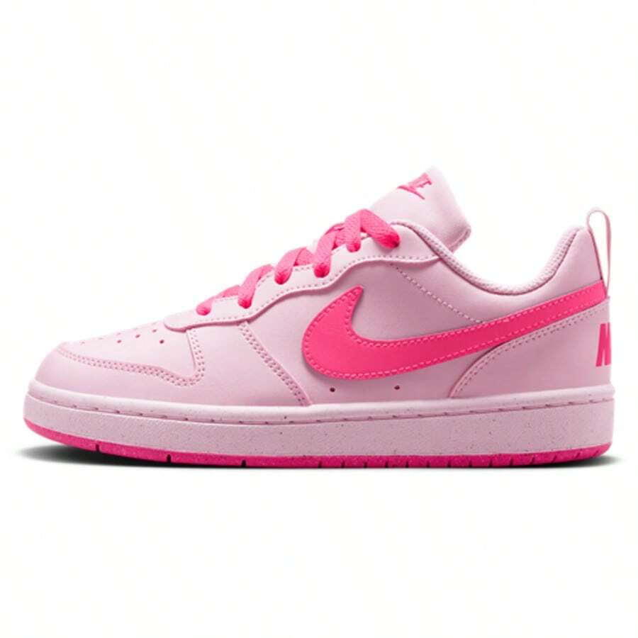 Nike Court Borough Low Recraft Big Kids/Women's Casual Shoes DV5456-123 | Everyday Versatile, Comfortable Fit - 粉色 - 查看 1