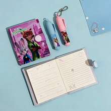 1件新款高美疯狂动物城市2带笔创意口袋便携迷你日记本，随机款式，新年礼物，情人节礼物，复活节礼物[随机款式] - 彩色 - 查看 3