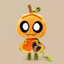 Halloween Plush Toy, Dandy's World Gourdy Stuffed Animal, Pumpkin With Heart Holding Doll, Kawaii Collectible Figure - 黃色 - 查看 1