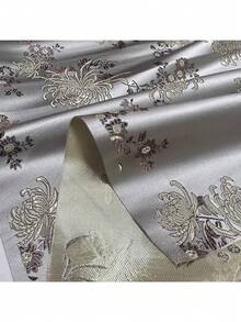 HHMC 1pc High-Quality Jacquard Fabric, Soft Satin Texture With Exquisite Floral Pattern, Elegant Decorative Textile Suitable For Sewing, DIY Crafting And More - Jacquard Fabric - View 5