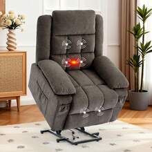 KORSER Power Lift Recliner Chair With Heat And Massage For Elderly, Reclining Chair With Infinite Position, Electric Lift Chair For Living Room - 美規A型插(110-127V) - 查看 11