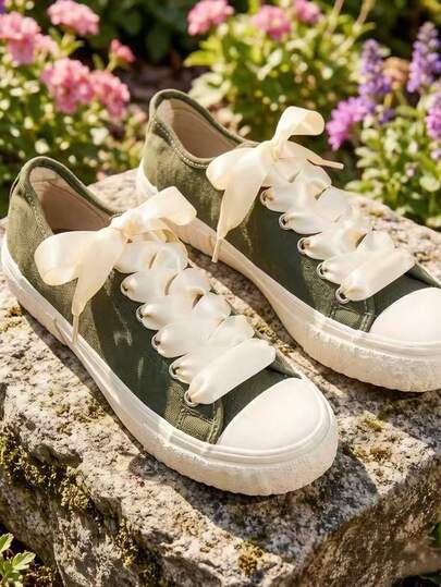 1双100厘米时尚涤纶鞋带，适用于平底鞋、舞鞋、休闲鞋，鞋类配件，仅含鞋带，不含鞋子。