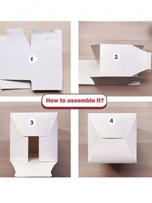 10pcs/1pc/ White Cardboard Gift Boxes With Lids |4x4x4inch Square Boxes | Small Gift Boxes Suitable For Party, Wedding, Christmas, Holidays, Birthdays And All Other Occasions - A-White - View 5