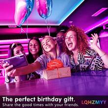 LQHZMYY 1条USB供电变色霓虹LED灯带 - 多色、声控、可调光、IP65防水、遥控、DIY、DC5V,适用于情人节、电影主题、派对、送给女朋友/朋友的礼物,营造缤纷派对氛围。 - RGB - 查看 10