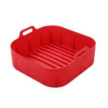 Silicone Air Fryer Liners Set, Reusable Square Non-Stick Air Fryer Basket Mats, Air Fryer Baking Tray Accessories - Multicolor - View 12