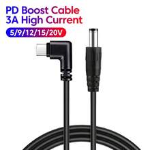 90° Elbow USB Type C To DC 5.5x2.5mm PD Trigger Cable 3A 5/9/12/15/20V PD Boost Charging Cable For Laptop Router Camera - View 9