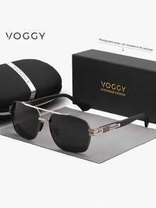 VOGGY 时尚简约复古金属 UV400 偏光太阳镜，男女皆宜，适合运动、驾驶、户外活动、骑行、钓鱼、度假、旅行、聚会、装饰、礼品等场合。 - Set B - 查看 11