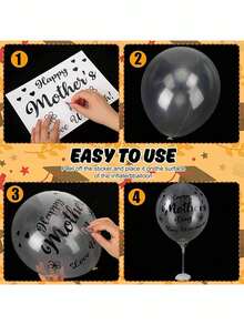 Graduation Balloon Stickers, Graduation Party Decoration Transfer Film Stickers, Self-Adhesive "Congratulations On Graduation" Gold And Black Text, Graduation Cap, Diploma, And Heart-Shaped Decorative Stickers. Suitable For DIY Party Decorations. - View 7