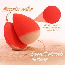 BEAKEY Makeup Sponge Set 5 Pack Micro Porous Low Absorption Soft Latex Free Foundation Beauty Sponges Blenders For Powder Cream - 5 miếng mút xốp nhiều màu - Xem 3