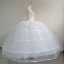 新款热销四圈大白色衬裙超蓬松裙撑衬裙婚纱礼服现货 - 白色 - 查看 7