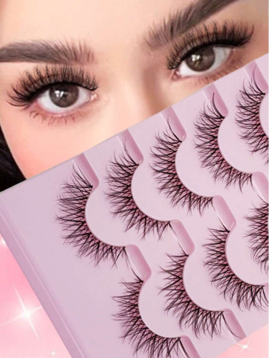 7 Pairs Of Transparent Meme Manga Mango Eyes False Eyelashes - View 1
