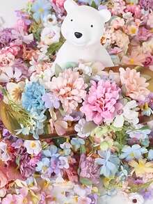 30pcs/Set Colorful Flower Garland With Fishing Line, Handmade DIY Decor For Home, Wedding, Mall, Outdoor, Entrance, Curtain, Creating Romantic Ambiance - Multicolor - View 5