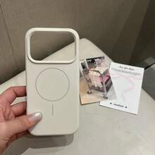 Minimalist Dopamine White Phone Case Compatible With IPhone 17 Pro Max/17 Pro/17 Air/17/16 Pro Max/16 Pro/16/16 Plus/15/15 Pro Max/15 Pro/15 Plus/11/12/13/14 Pro Max/11 Pro/11 Pro Max/12 Pro/12 Pro Max/13 Pro/13 Pro Max/14 Pro/14 Pro Max/14 Plus, Creative Design For Men And Women - White - View 4