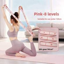 1 pieza Banda de resistencia para piernas y glúteos con diseño de bucle, bandas de ejercicio elásticas para entrenamientos en casa, entrenamiento muscular, estiramiento y yoga, 3 niveles de bandas de resistencia - Multicolor - Ver 1