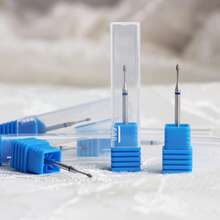 1毫米迷你火焰金刚石美甲钻头 3/32英寸 - 精密修剪角质层清洁钻头，俄式美甲钻头，用于去除角质层和清洁指甲下方 - 彩色 - 查看 5