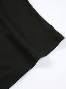 Disney This Is A Collaboratively Licensed "Lilo & Stitch" T-Shirt Featuring Angie Sitting On Her Stomach. The Pink, Sweet, And Adorable Print Is Perfect For Spring, Summer, And Autumn, Suitable For Wearing Alone Or As A Layering Piece. A New, Versatile, Casual, Soft, And Comfortable T-Shirt.Made From Soft, Comfortable, And Durable Pure Cotton, This Is An Ideal Choice For Spring And Summer. This Crew Neck T-Shirt Is Suitable For Various Occasions, Including Everyday Wear, Shopping, Parties, Travel, And Gatherings, And Also Makes A Thoughtful Gift. - Black - View 4