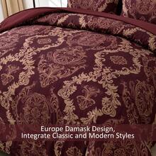 7 Pieces Paisley Comforter Set Queen King Bed In A Bag Comforter, Brown/Blue/Green/Pink Boho Pattern Soft And Comfortable Summer Bedding Set Bed In A Bag For All Seasons, Includes Comforter, Flat Sheet, Fitted Sheet, Pillowcases, Ideal Gift. - 紫紅色 - 查看 6