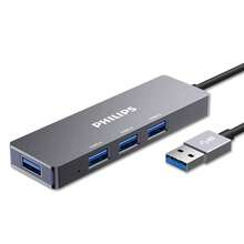 Bộ chia USB 3.0 PHILIPS – Hub USB 4 cổng, đầu nối OTG Type C dành cho điện thoại di động và máy tính bảng, vỏ hợp kim nhôm. - Xem 7