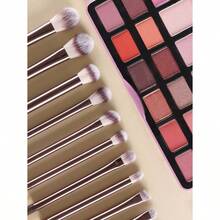 NEW10pcs Brown Fiber Eyeshadow Brush Set Multi-Functional Eye Makeup Brushes Portable For Travel Brush Set Makeup Brush Kit Make Up Brush Set Make Up Set Complete Makeup Brush Set Complete Makeup Kit Brush Kit Brushes Makeup Set Makeup Gift Set Set Giveaways Profesnal Makeup Brushes Complete Makeup Set - 棕色 - 查看 5