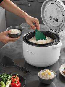 耐热硅胶饭勺，可重复使用的厨房工具套装，符合人体工程学设计，经久耐用且易于清洁，适用于米饭、沙拉、土豆泥等。 - 查看 3