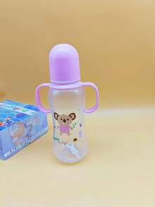 1 Set Of 2 Baby Bottles, 60ml And 280ml, Newborn Cartoon Design, Anti-Bubble Green - Multicolor - View 7