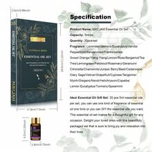 MAYJAM Essential Oils Set 35pcs 5ml/0.17fl.Oz For Diffusers Humidifiers Skin Care Massage Aromatherapy Soap And Candle Making - Multi Scents - View 7