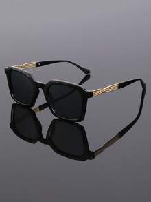 新款经典简约百搭优雅小方框时尚眼镜，男女皆宜，适合朋克、派对、情侣、休闲场合佩戴 - 彩色 - 查看 6