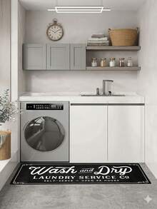 Delivery In 5-7 Days,1pc Anti-Slip And Oil-Proof Floor Mat, Soft, Waterproof, Machine Washable And Stain Resistant, For Kitchen, Living Room, Laundry Room And Bathroom Decoration - A - Xem 3