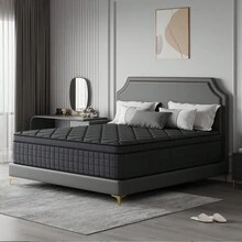 10"12"14" Queen Mattres Twin Full Queen King Size Bed Mattress In A Box, Hybrid Pocket Spring Breathable Cotton Layer Mattress For Motion Isolation & Silent Sleep, Lumbar Support & Pressure Relief, Medium Firm - màu đen - Xem 17