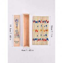 1pc Wooden Pick Up Sticks Toys, Tabletop Game For Multiple Players,Games,Board Games,Game,Games,Board Games,Game,Games,Board Games,Game - Multicolor - View 2