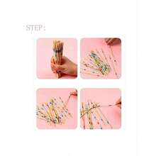 1pc Wooden Pick Up Sticks Toys, Tabletop Game For Multiple Players,Games,Board Games,Game,Games,Board Games,Game,Games,Board Games,Game - Multicolor - View 4