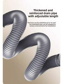 Kit de desagüe de fregadero emergente y abatible para cocina y baño, desagüe universal de lavabo con salida recta y lateral, reemplazo ahorra espacio - A - Ver 9