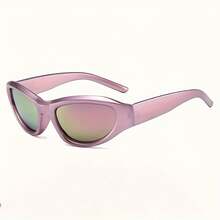 -Eye Decorative Glasses Women,, Women's Travel Vacation Fashion,-Eye Shaped Glasses JXMB - Hồng - Xem 6