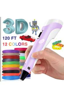 3D Printing Pen Set Doodle PLA Filament Printer Drawing 12 Colours Gift UK - View 9