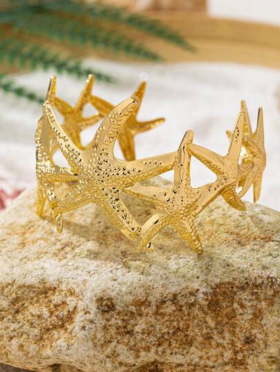 1 pieza Brazalete retro de estrella de mar versátil y de moda