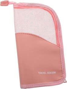 Portable Makeup Travel Case - Large Capacity Upright Makeup Brush Organizer, Transparent Zipper Makeup Bag, Portable Makeup Brush Storage, Multi-Functional Organizer Bag For Travel, Daily Use, Vacation, Bridal Makeup Brush Set, Compact Upright Makeup Brush Bag, Ideal Gift For Family And Friends, Mother's Day, Birthday - Multicolor - View 5