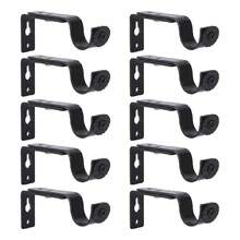 Soporte Cortinero Para Pared Ajustable Gancho De 10 Piezas - 10 piezas - Ver 1