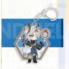 Figura de Endfield Game Jun Wei Yifeng Chen Qianyu Gilberta Pei Li Llavero de acrílico con colgante de dibujos animados en versión Q para regalos - Multicolor - Ver 4
