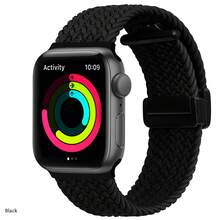 Folding Magnetic Buckle Strap For Apple Watch 11, 10, Series 9, 8, SE, 5, 6, 7 - 46mm, 42mm, 45mm, Ultra 49mm, 44mm, 41mm Braided Bracelet Band - Multicolor - View 28