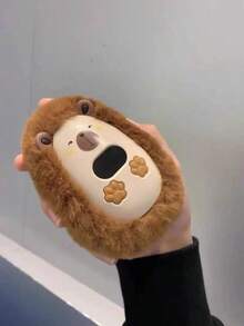 1200mAh 可爱毛绒暖手宝 - 多档温度调节（高/低/模式），带数字显示屏，便携式加热垫，智能开关，完美的冬季礼物 - 單支裝 - 查看 13