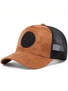 1pc New Pattern Baseball Truck Driver Hat, Versatile Sun-Shading Cap, Polyester - Patterned Bat Hat - View 2
