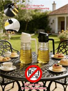1pc PP Material Oil Sprayer. Please Do Not Put In Dishwasher To Avoid Deformation Affecting Use. When Using This Oil Sprayer In Winter, Note That High-Density Fats (Such As Olive Oil) May Affect The Normal Use Of The Oil Sprayer. - View 13